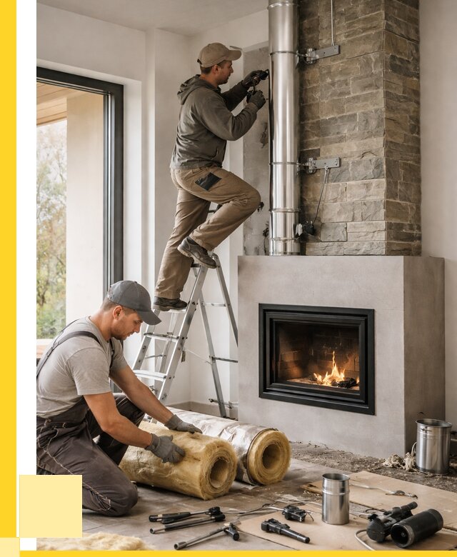 Монтаж дымоходов для каминов в Курске от 15636 р. ЭриданКус