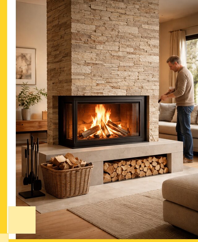 Дровяной камин под ключ в Курске от 208480 р. | ЭриданКус