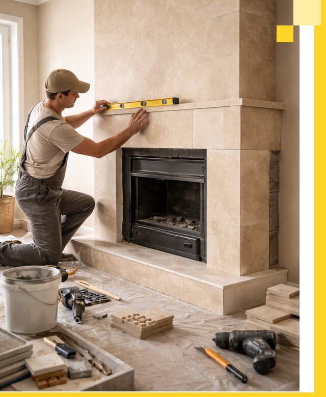 Установка и монтаж каминов в частном доме под ключ в Курске