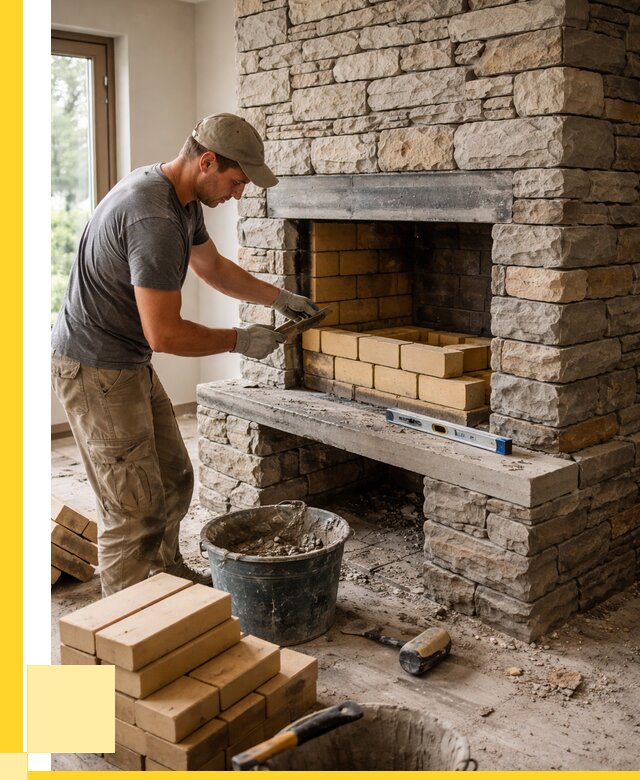 Кладка каминов и камина в Курске от 26060 р. ЭриданКус