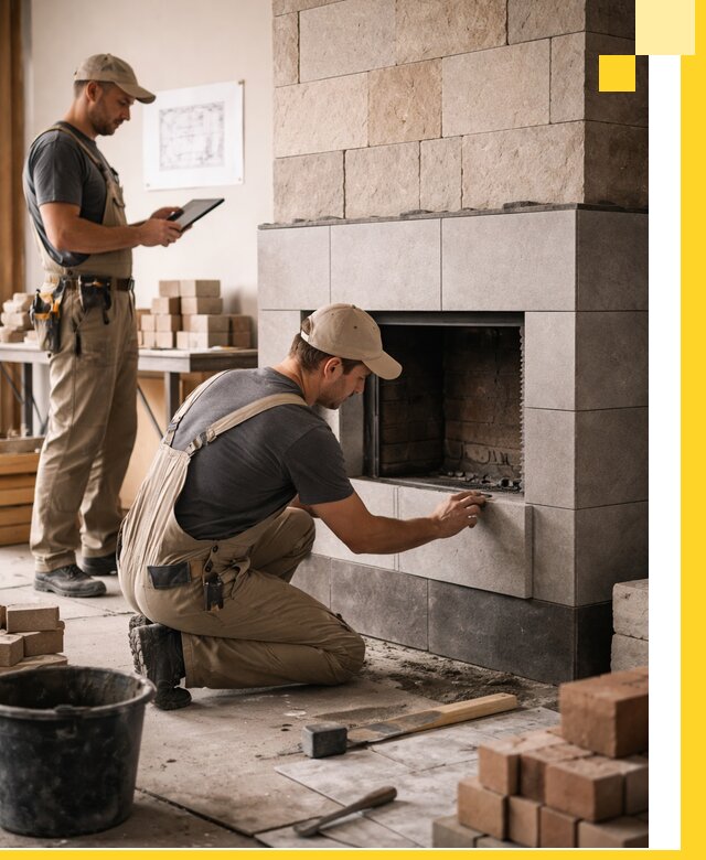 Индивидуальные проекты каминов и каминных систем в Курске