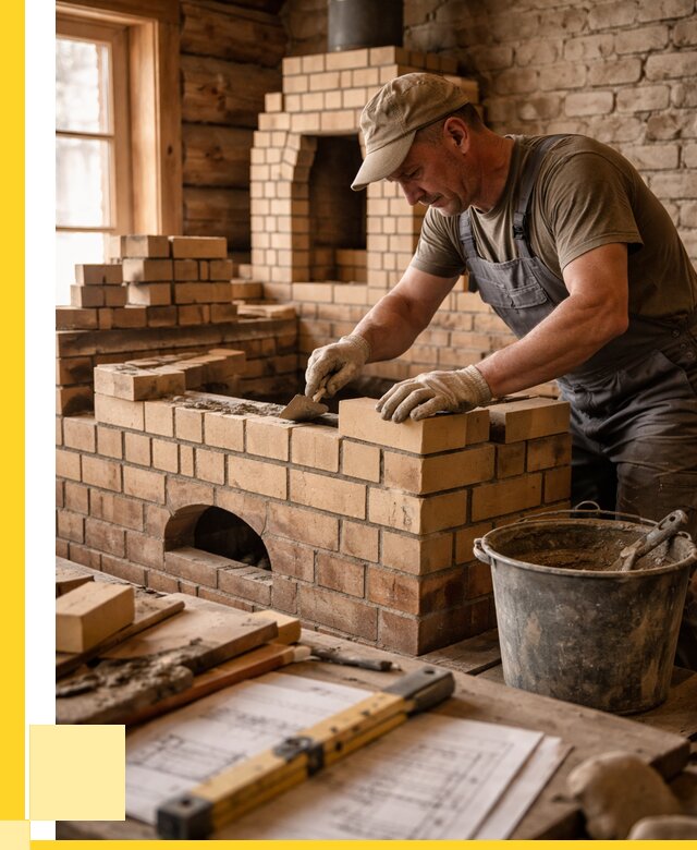 Кладка печей из кирпича в Курске цены от 31272 р. - ЭриданКус