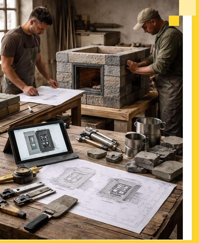 Разработка проектов печей с согласованием и монтажом в Курске