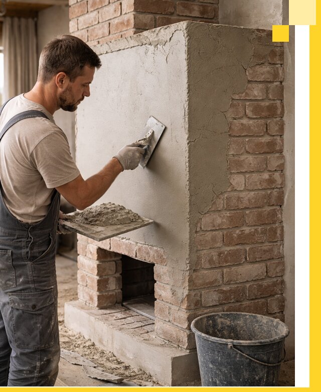 Отделка печей и облицовка каминов в Курске под ключ