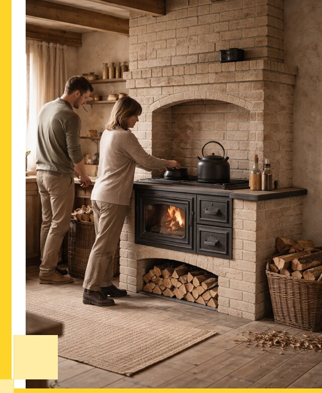 Печи с плитой в Курске от 46908 р. | ЭриданКус — кирпичная печь