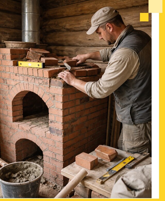 Изготовление и установка русских печей в Курске под ключ