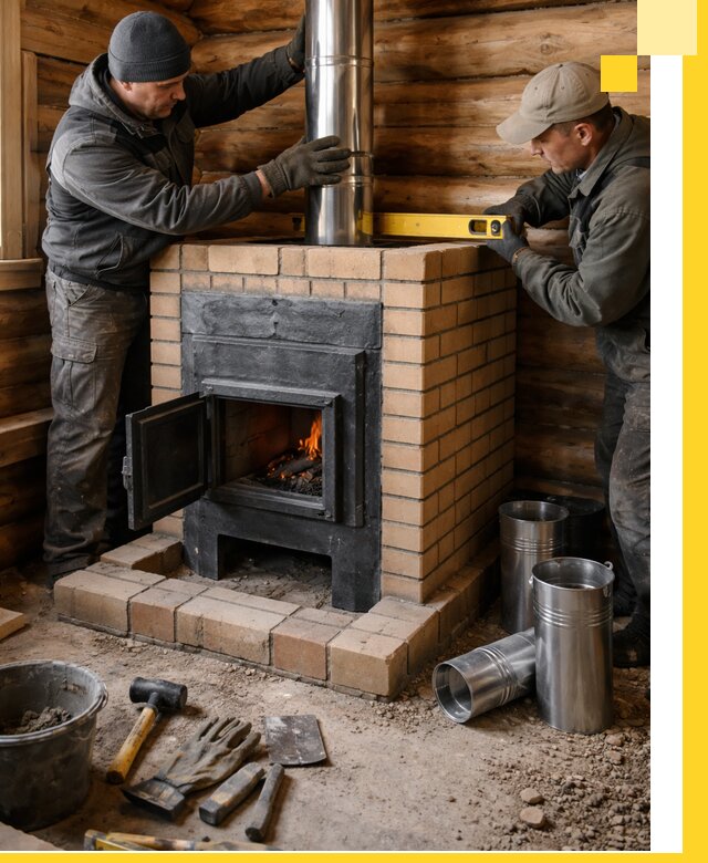 Проектирование, изготовление и установка банных печей в Курске