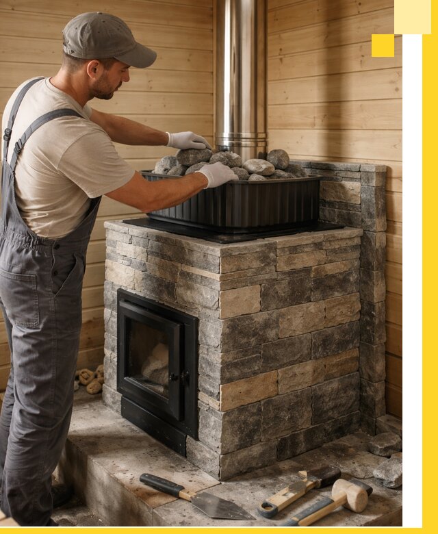 Печи для парной в Курске, производство, монтаж и обслуживание