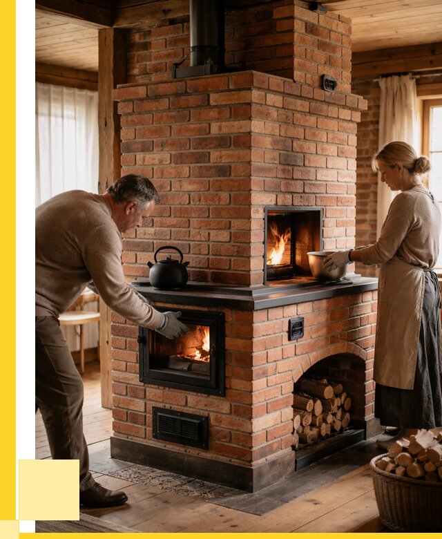 Печи для загородного дома под ключ в Курске от 83392 р. | ЭриданКус