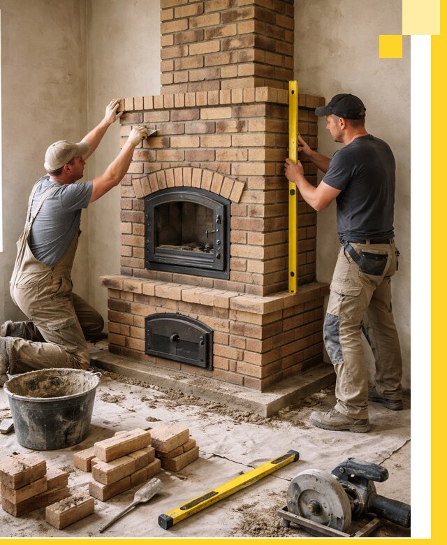 Продажа и установка печей и каминов для дома под ключ в Курске