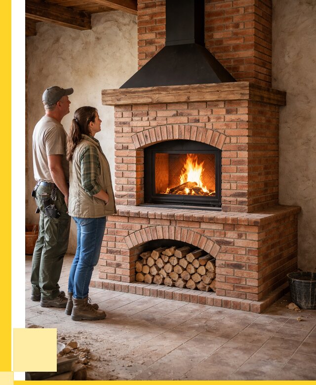 Печи камины из кирпича в Курске от 125088 р. | ЭриданКус