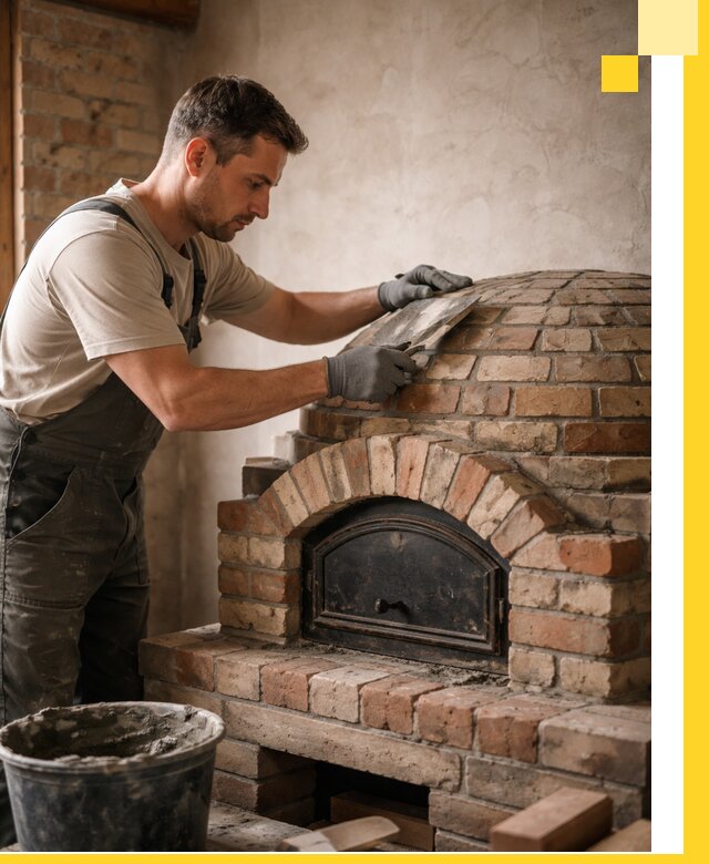 Изготовление и монтаж помпейских печей на заказ в Курске