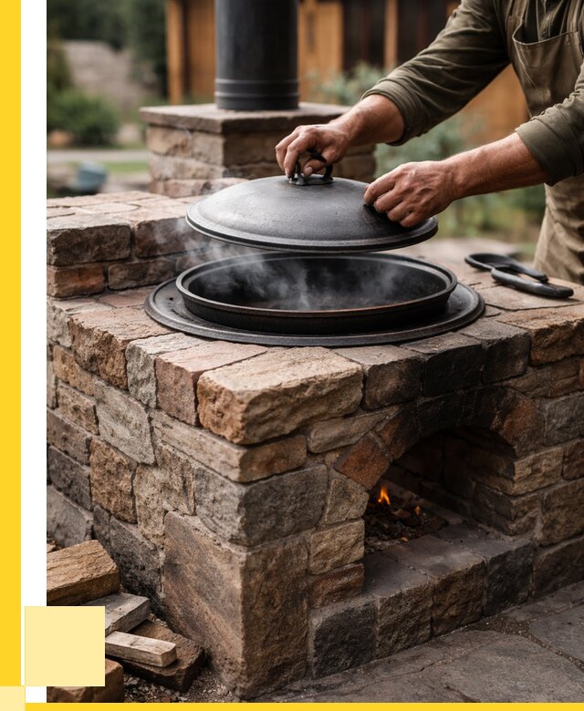 Печи для казана в Курске по цене от 18763 р. | ЭриданКус