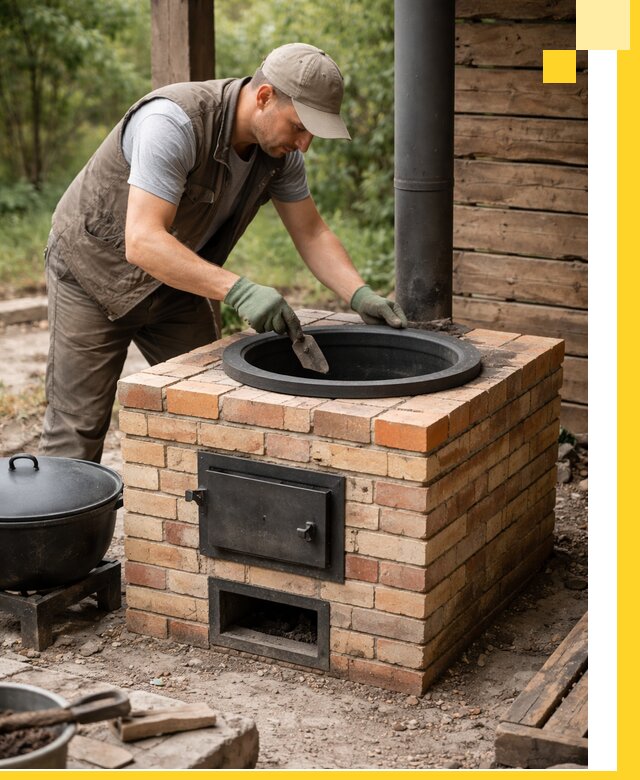 Изготовление и установка печей для казана в Курске под ключ