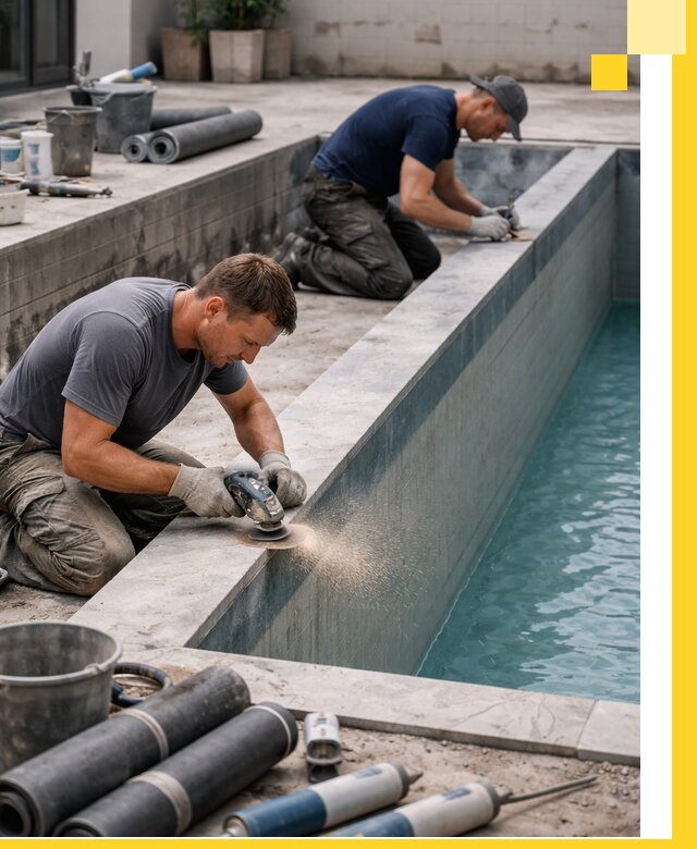 Профессиональный ремонт бассейнов под ключ в Курске