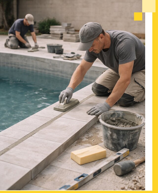 Отделка бассейнов в Курске: декоративная отделка и гидроизоляция