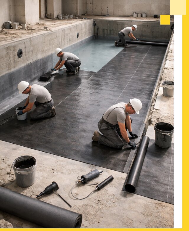 Профессиональная гидроизоляция бассейнов и чаш в Курске под ключ