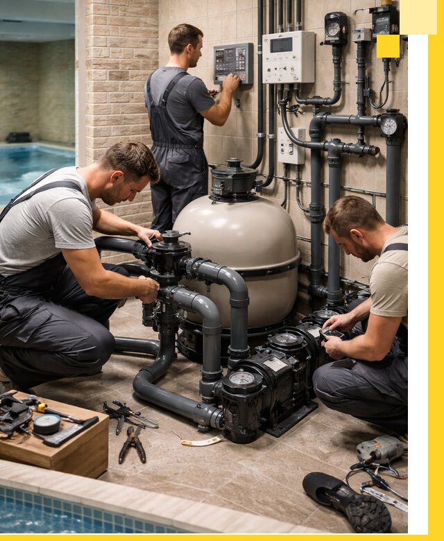 Комплексное оборудование для бассейнов под ключ в Курске