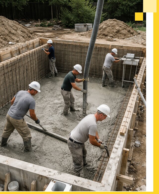 Строительство бетонных бассейнов под ключ в Курске