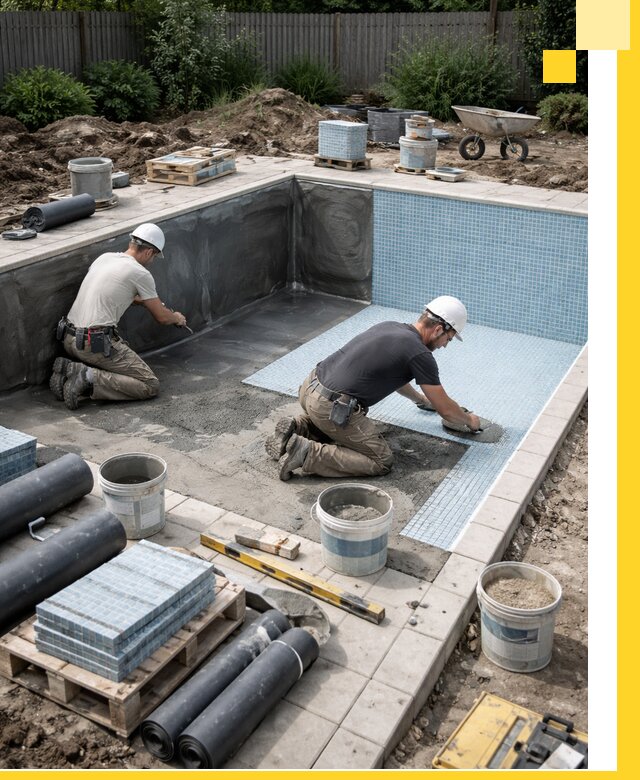 Проектирование и строительство стационарных бассейнов в Курске