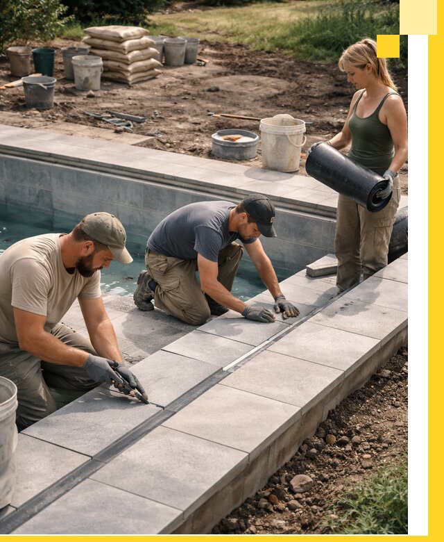 Строительство и монтаж уличных бассейнов под ключ в Курске