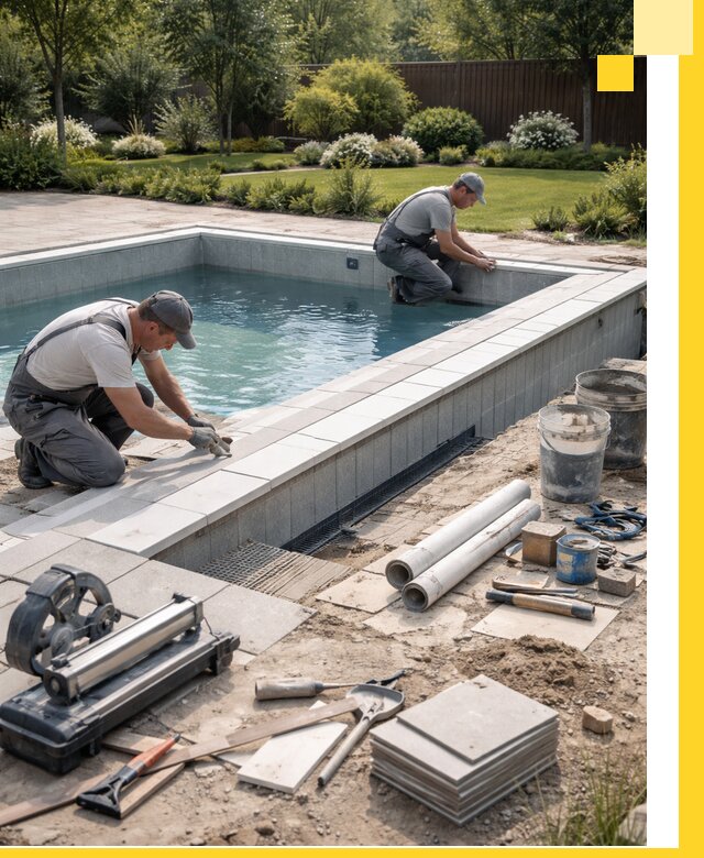 Строительство открытых бассейнов под ключ в Курске профессионально