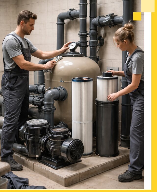 Фильтры и системы фильтрации для бассейнов в Курске