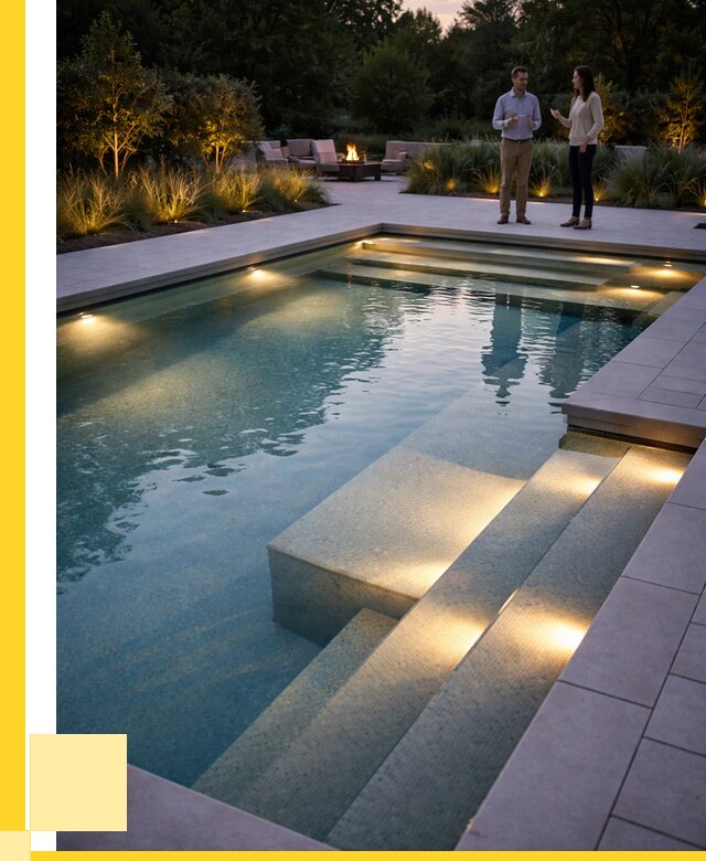 Освещение бассейнов в Курске под ключ от 26060 р. | ЭриданКус