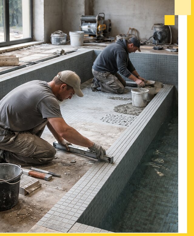 Строительство бассейна в частном доме в Курске под ключ