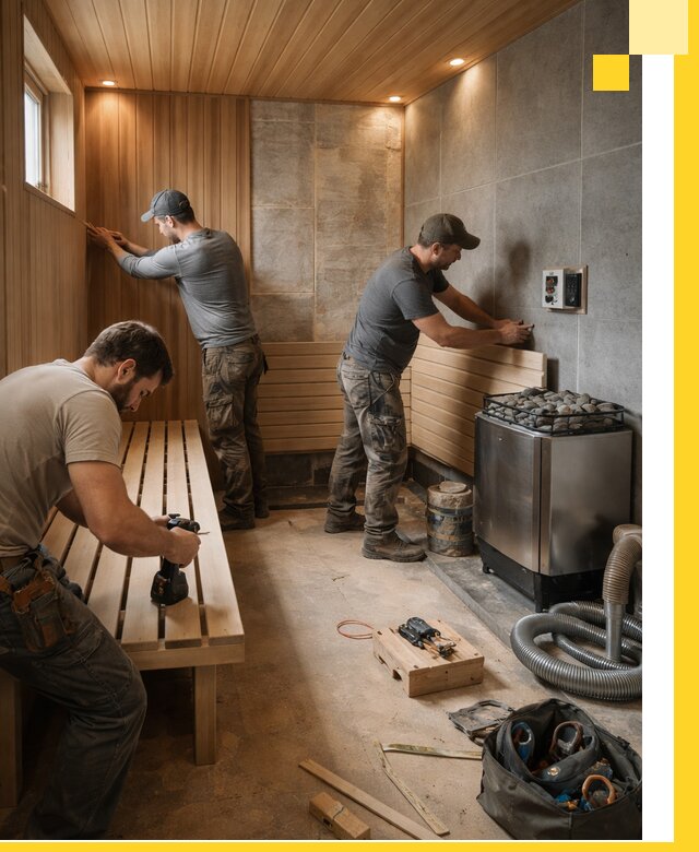 Сауны под ключ в Курске, проектирование, строительство, отделка