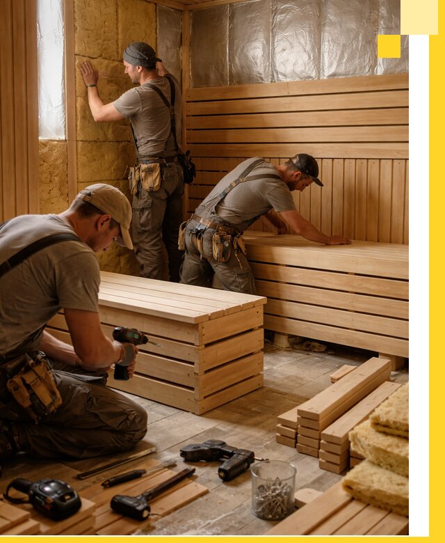 Профессиональное строительство саун под ключ в Курске