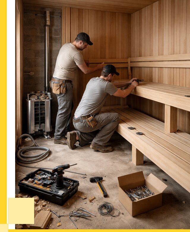 Монтаж саун под ключ в Курске от 125088 р. | ЭриданКус