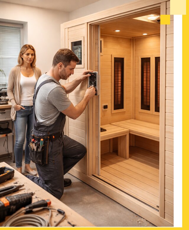 Инфракрасные сауны под ключ в Курске продажа и установка