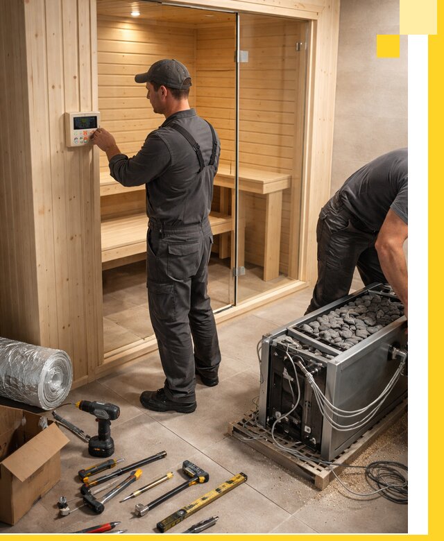 Поставка, установка и монтаж электрических саун в Курске