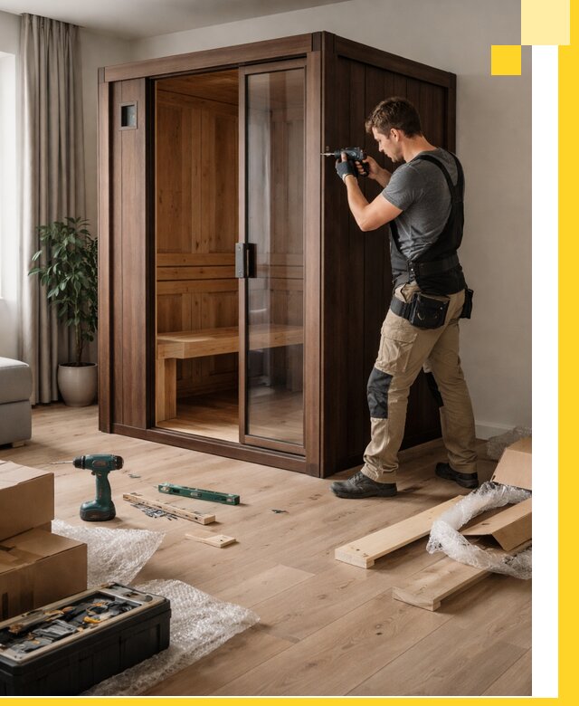 Установка и производство мини саун под ключ в Курске