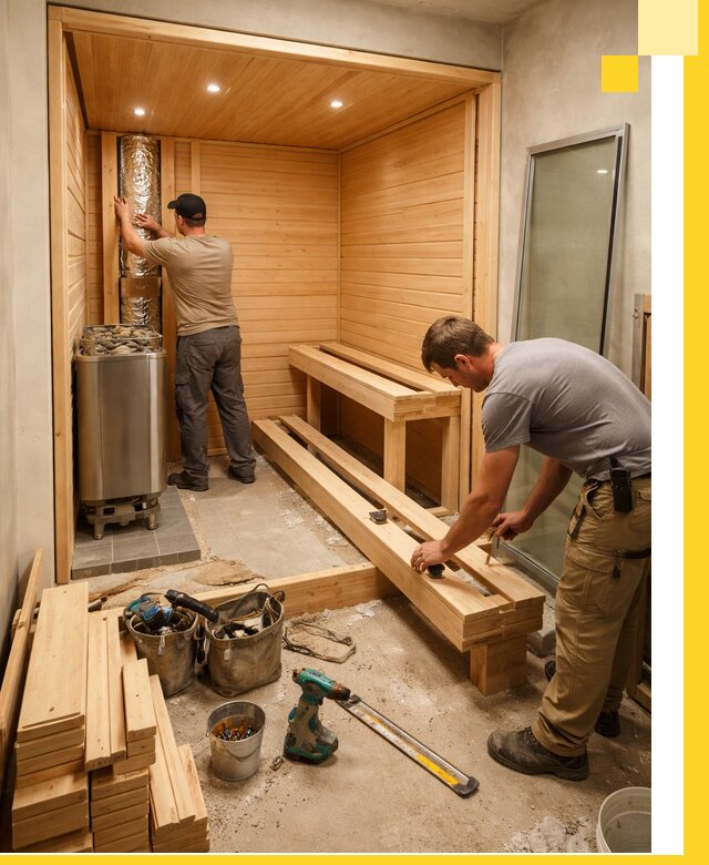 Проектирование и установка домашних саун под ключ в Курске