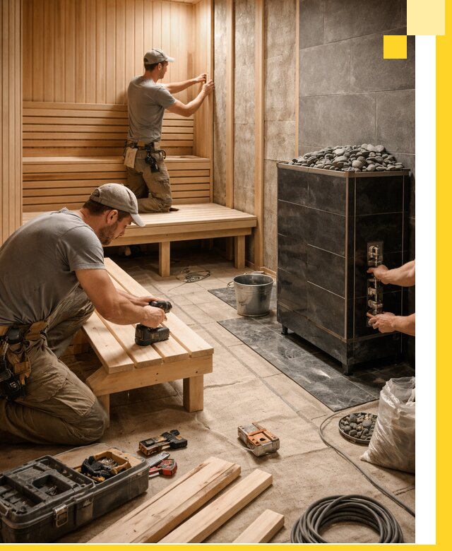 Дизайн и строительство интерьерных саун под ключ в Курске