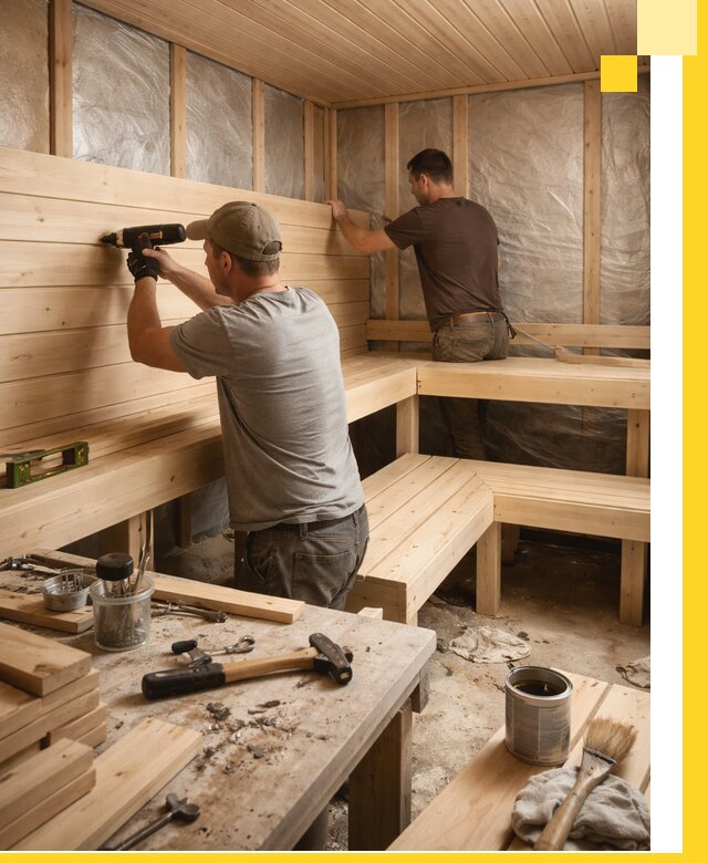 Профессиональная отделка бань и саун под ключ в Курске