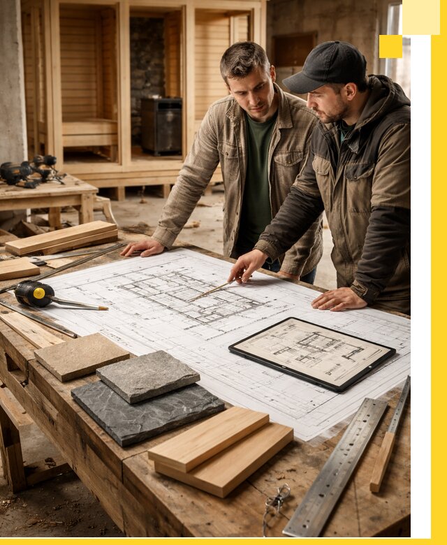 Проекты бань под ключ и планы строительства в Курске