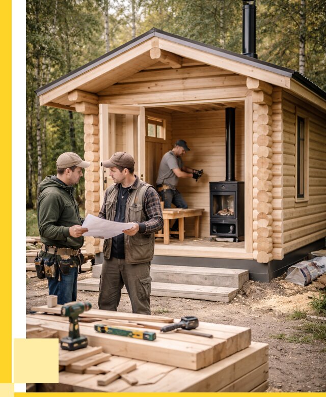 Монтаж бань под ключ в Курске — от 208480 р. | ЭриданКус