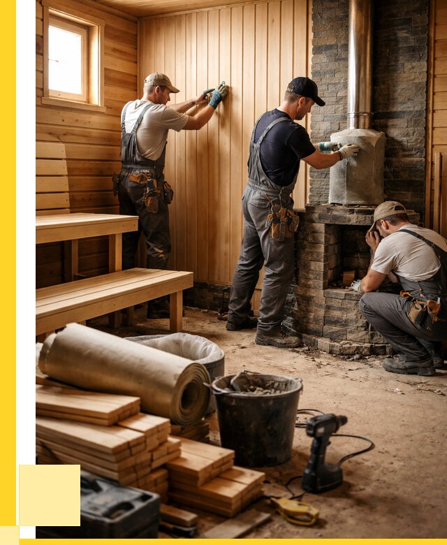 Ремонт бань под ключ в Курске от 46908 р. | ЭриданКус