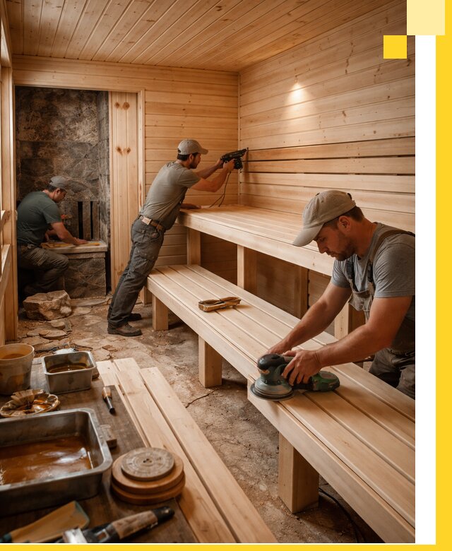 Профессиональная отделка бань в Курске под ключ, с гарантией