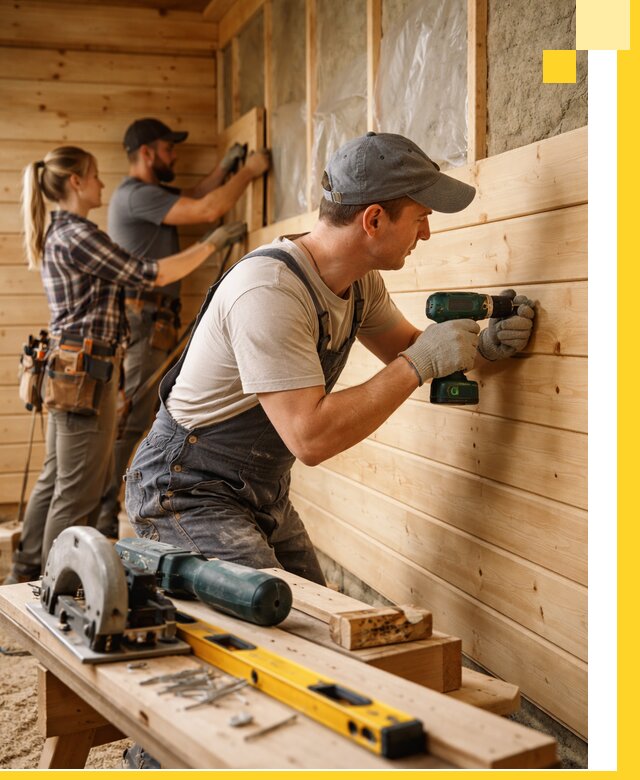 Обшивка бань под ключ в Курске: отделка стен и потолков