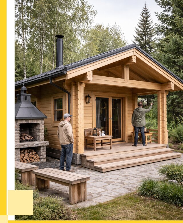 Деревянные бани под ключ в Курске от 469080 р. | ЭриданКус