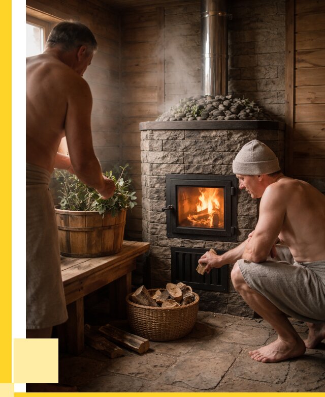 Банные печи под ключ в Курске от 46908 р. | ЭриданКус кирпичная