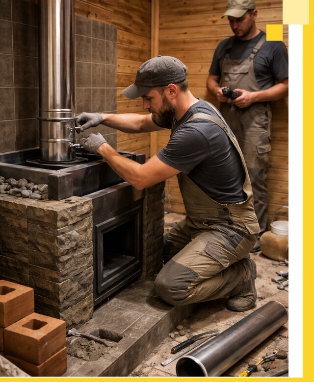 Изготовление и установка банных печей под ключ в Курске