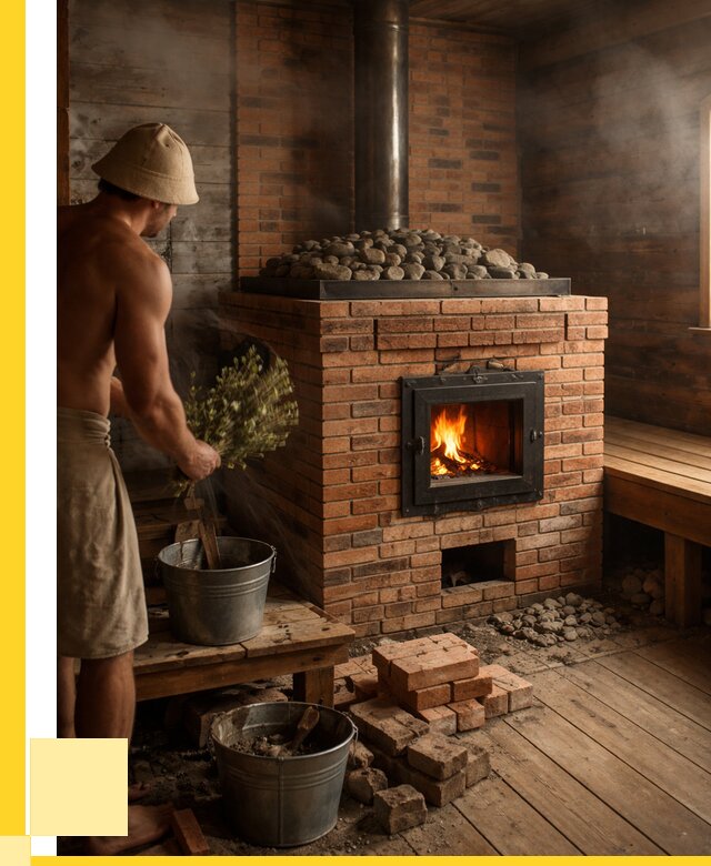 Кирпичные банные печи в Курске от 93816 р. | ЭриданКус