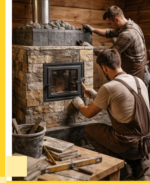 Облицовка банной печи в Курске от 15636 р. | ЭриданКус