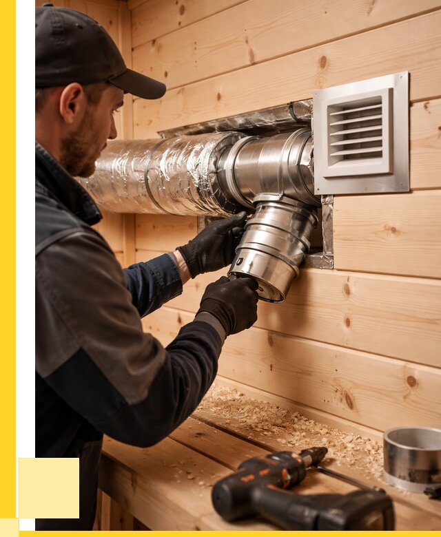 Монтаж вентиляции бани в Курске от 12509 р. | ЭриданКус