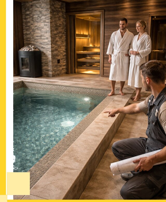 Проект бани с бассейном под ключ в Курске от 67756 р. | ЭриданКус